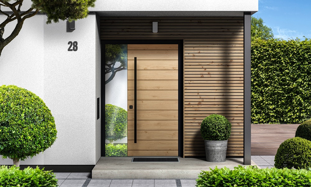 Drzwi Cal z litego drewna